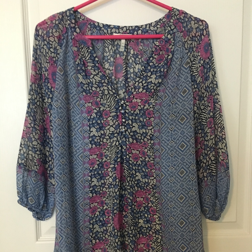 Joie, bohemian, flower pattern, blouse